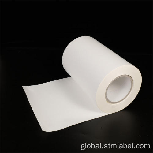 China semi gloss paper rubber based glue white glassine Manufactory